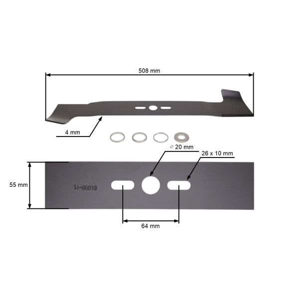 Univerzální žací nůž se sběrem 50,8 cm (20") pro motorové sekačky