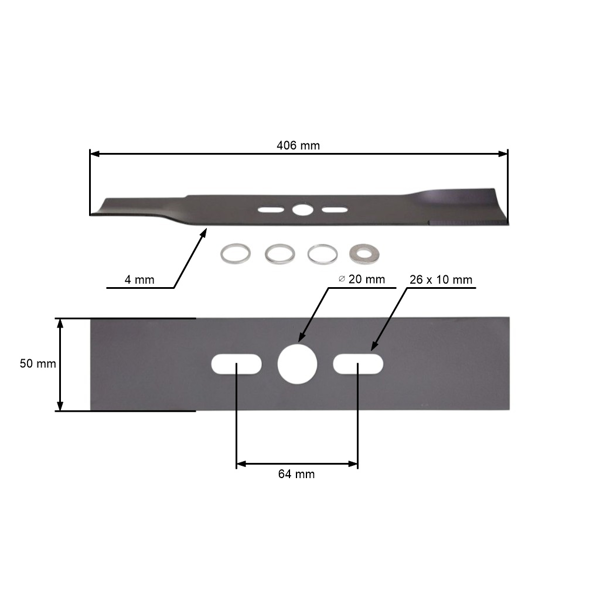 Univerzálny nôž do kosačky 40,6 cm (16")
