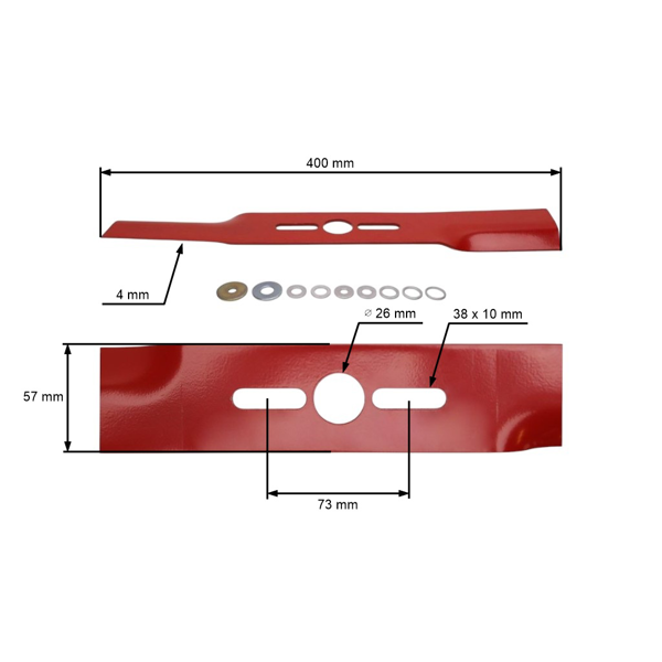 Univerzálny nôž Oregon 40 cm (16") pre motorové kosačky Univerzálny nôž Oregon 40 cm (16") pre motorové kosačky