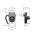 Univerzálny vypínač elektrických kosačiek a vertikutátorov (kábel 130cm)