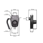 Univerzálny vypínač elektrických kosačiek a vertikutátorov (kábel 130cm)