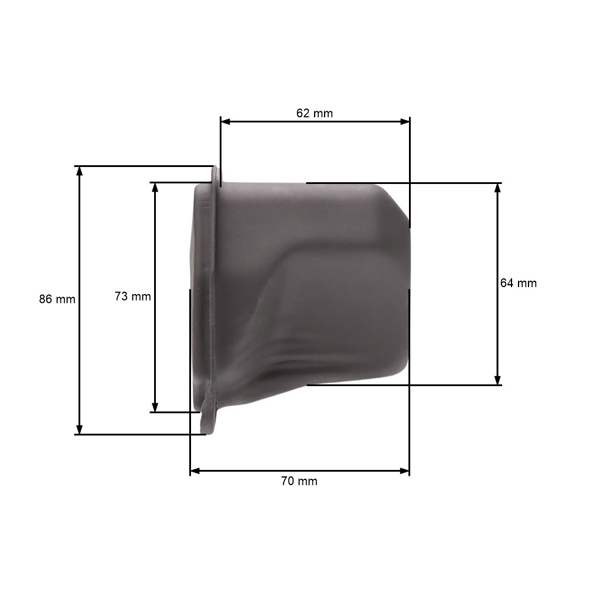 Výfuk pro čínské motorové pily obsah motoru 45 ccm 52 ccm 58 ccm