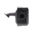 Výfuk typ 2 pro motory Honda GX110 GX120 GX140 GX160 Zongshen 168FB (OEM 18300-ZE1-900 18310ZF1000 18310-ZE1-000 18310-ZE1-010 18310-ZF1-000)