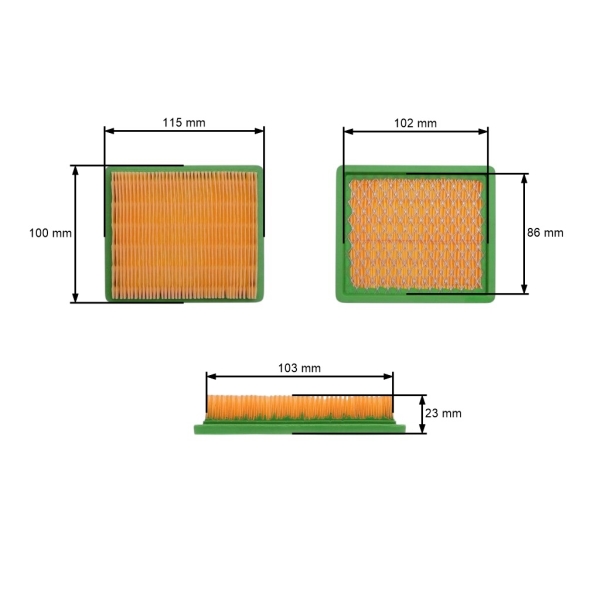 Vzduchový filter pre čínske motorové kosačky a  kosačky z hobbymarketov modely T-475 T-575 T-675