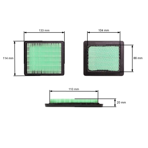 Vzduchový filter pre motory Honda GC135 GCV135 GCV160 GCV160 GCV190 GCV190 GX100 (OEM 17211-ZL8-003 17211-Zl8-000)