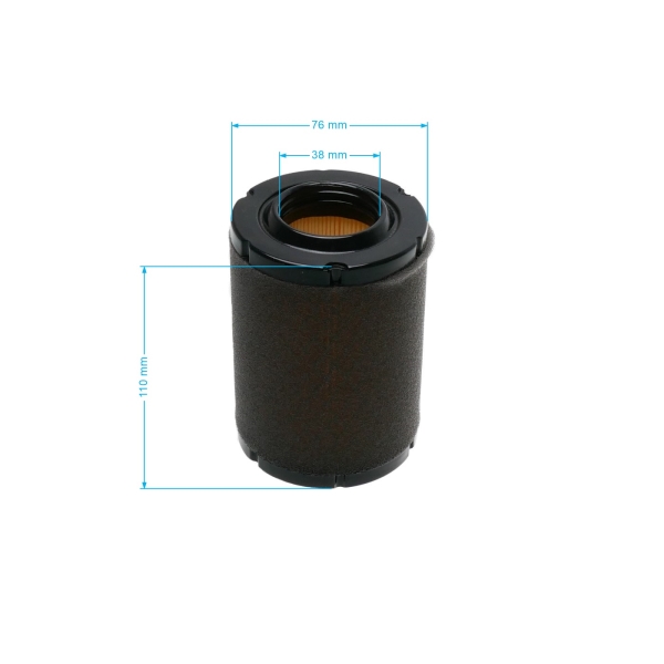 Vzduchový filtr 111 mm x 76 mm x 38 mm pro motory Zongshen XP380A (OEM 100051657)