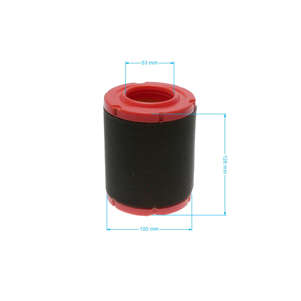 Vzduchový filtr 128 mm x 101 mm x 52 mm pro motory Zongshen XP680 (OEM 100053086)