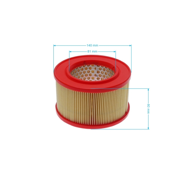 Vzduchový filtr 140 mm x 87 mm x 80 mm pro motory Hatz (OEM 04030100)