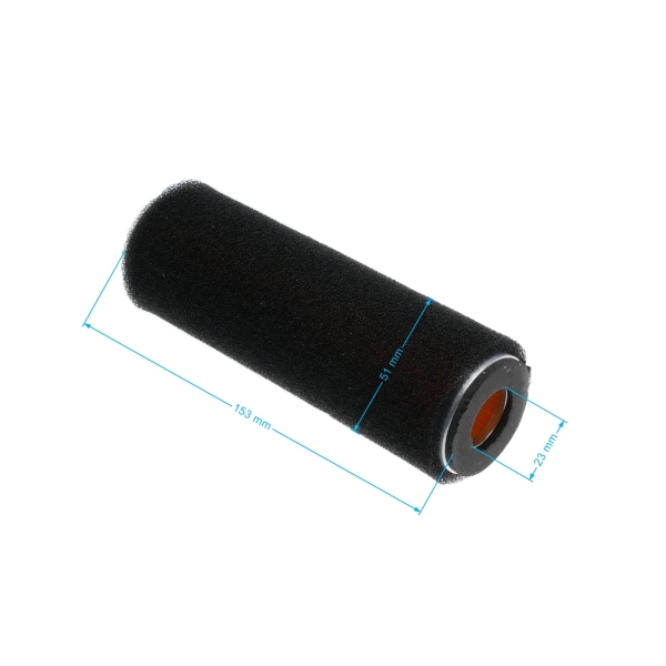 Vzduchový filtr 150 mm x 50 mm pro motory Loncin Zongshen G160F G200F (OEM R-100106-1)