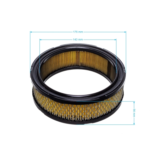 Vzduchový filtr 178 mm x 143 mm x 56 mm pro motory Briggs & Stratton Vanguard V-Twin výkon 12,5 PS - 21,0 PS (OEM 392642 394018 394018S 5050H 5050B 4135)