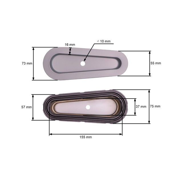 Vzduchový filtr 180 mm x 70 mm x 60 mm pro motory Briggs & Stratton výkon 8,5 PS - 11,0 PS (OEM 493910 691667)