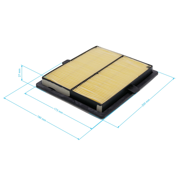 Vzduchový filtr 218 mm x 163 mm x 28 mm pro motory Zongshen GB680 (OEM 100051854)