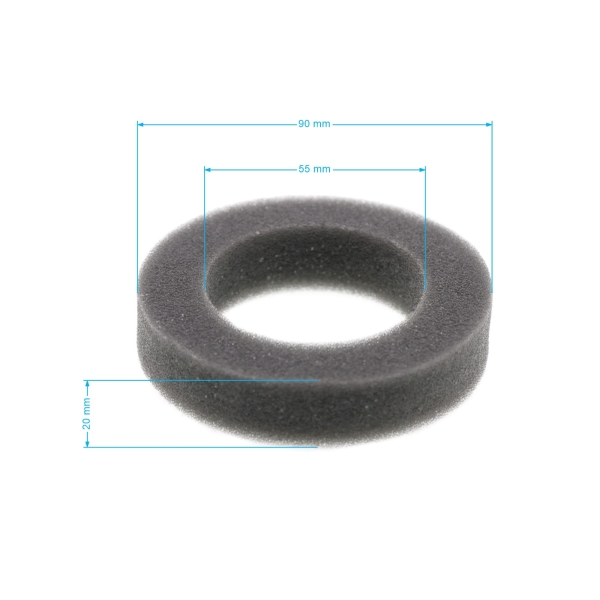 Vzduchový filtr 90 mm x 55 mm x 20 mm pro motory Zongshen NP150 XP140 (OEM 100004763 951-14627)