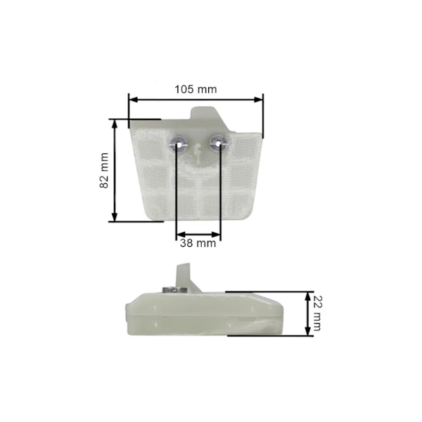 Vzduchový filtr nylon pro motorové pily Stihl 034 036 MS340 MS360 (OEM  11251201626)