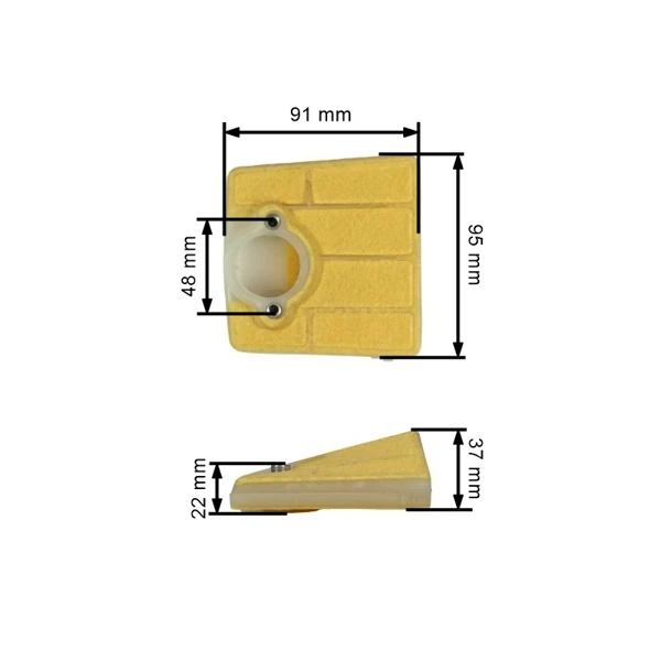 Vzduchový filtr pro motorové pily Husqvarna 61 66 266 281 281XP 288 288XP (OEM 501807105)