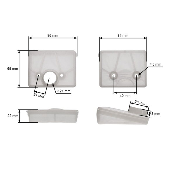 Vzduchový filtr pro motorové pily Makita Dolmar 109 110i 111 115 PS43 PS52 DCS540 DCS4300i DCS5200i (OEM 020173202)