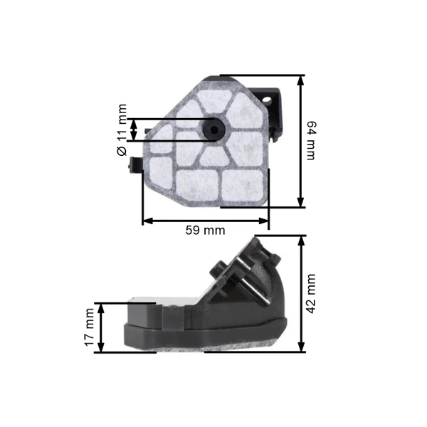 Vzduchový filtr pro motorové pily Partner P340S P350S P360S Husqvarna 120 125 McCulloch CS35S (OEM 574223702)