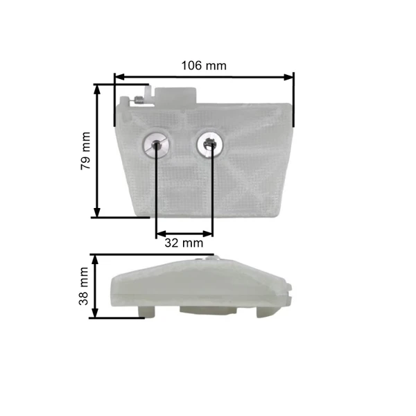 Vzduchový filtr pro motorové pily Stihl 038 MS380 MS381 (OEM 11191201607)