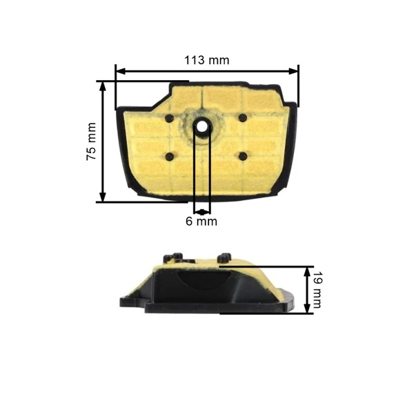 Vzduchový filtr pro motorové pily Stihl MS201 MS201T MS201TC (OEM 11451401900)