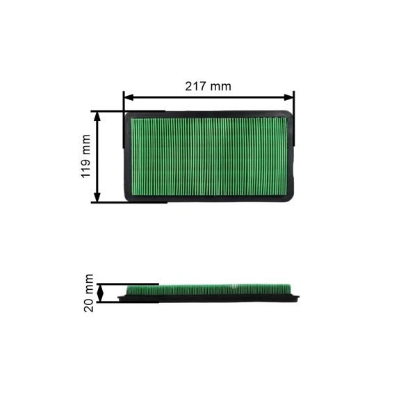 Vzduchový filtr pro motory Honda GCV510 GCV520 GCV530 (OEM 17210ZOA003)