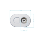 Vzduchový filtr pro motory MTD 170 mm x 109 mm 60 mm (OEM 737-05145)