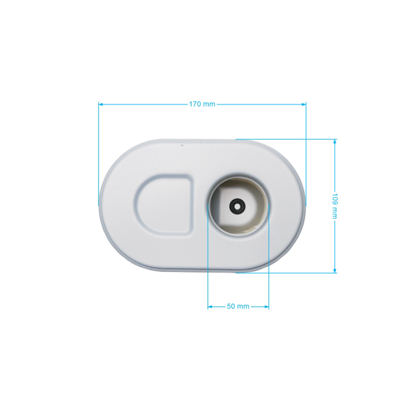 Vzduchový filtr pro motory MTD 170 mm x 109 mm 60 mm (OEM 737-05145)