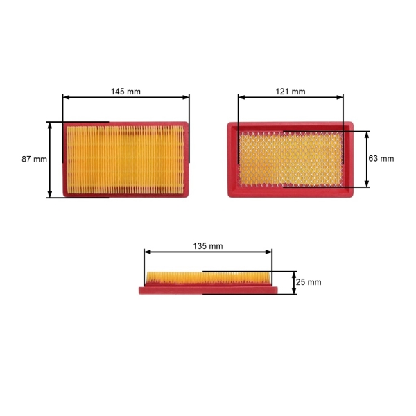 Vzduchový filtr pro motory MTD Honda Bolens Viking Kohler Wolf (OEM 00021404400 951-10298 14 083 04-S 17211-ZG9-M00)