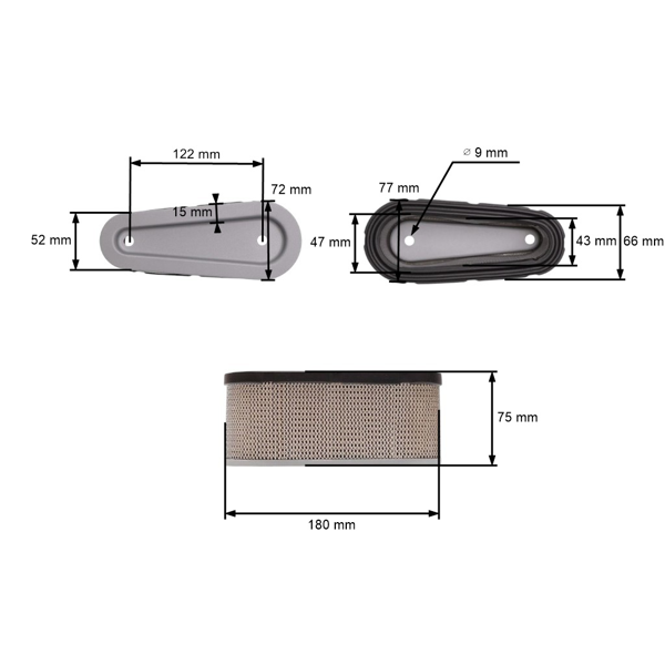 Vzduchový filtr pro motory Tecumseh (OEM 36356)