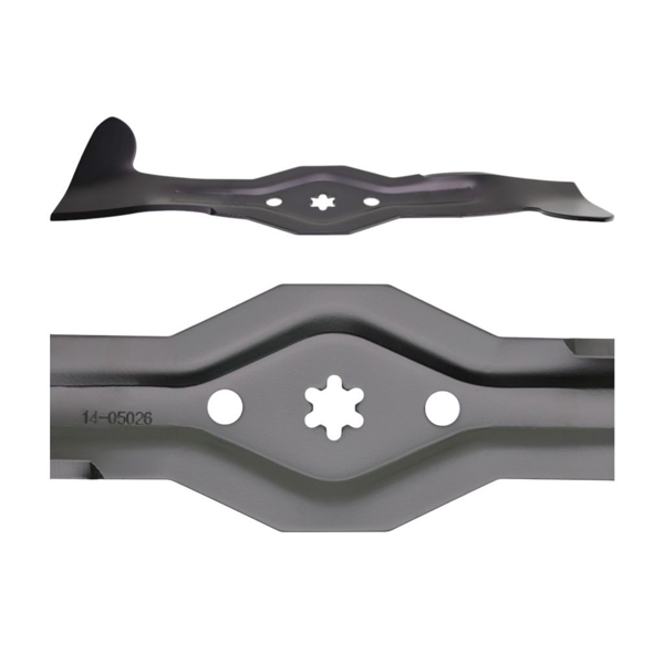 Žací nôž 46,2 cm (18") pravý so zberom pre záhradné traktory Husqvarna Jonsered Partner McCulloch Poulan Weedeater (OEM 532186386)