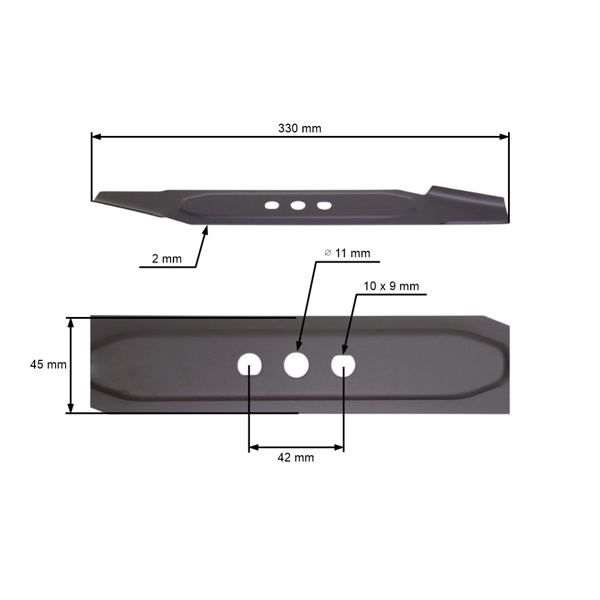 Žací nôž pre akumulátorové kosačky OBI Lux 33 cm