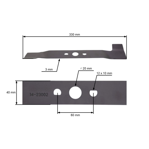 Žací nůž 33 cm (13") pro elektrické sekačky Dolmar Makita (OEM 263001422)