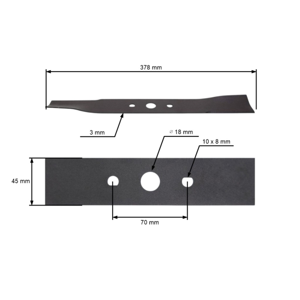 Žací nůž 37,8 cm (15") pro elektrické sekačky Jakmet