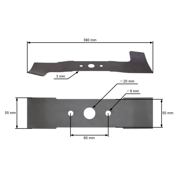 Žací nůž 39 cm (15") se sběrem pro elektrické sekačky AL-KO Alko 40 Confort (OEM 118039 513519 513623 531486)