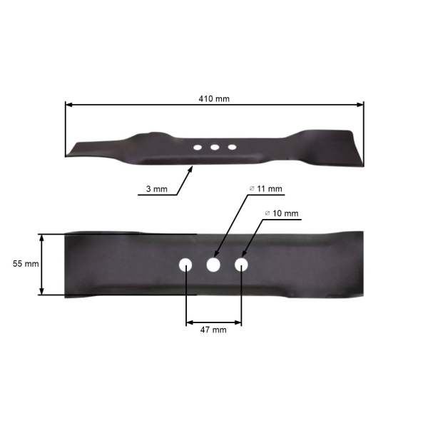 Žací nůž 41 cm (16") pro motorové sekačky Murray (OEM 700024 700162 881076BZYP)
