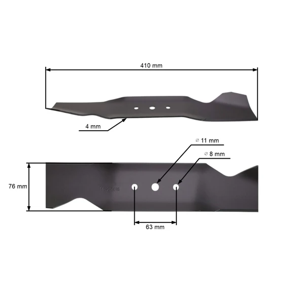Žací nůž 41 cm (16") pro zahradní traktory MTD (OEM 724-0300B 742-0506 742-0506A  942-0300B 942-0506)