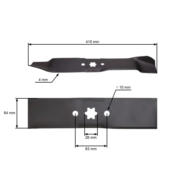 Žací nůž 41 cm (16") pro zahradní traktory MTD Yardman (OEM 742-0542 942-0542)