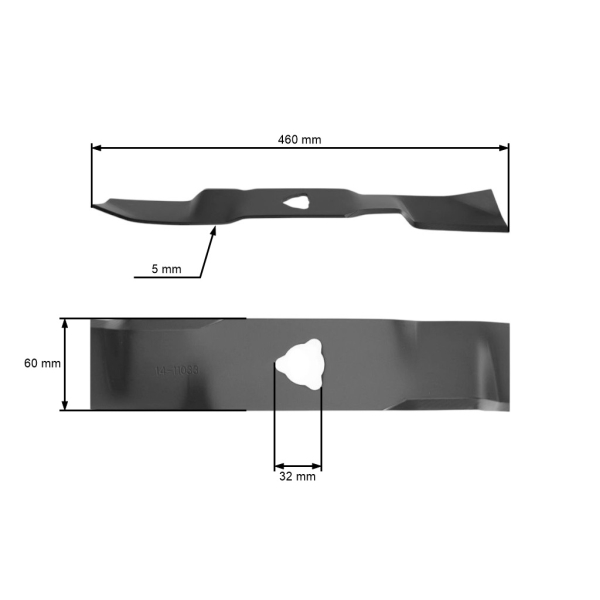 Žací nůž 46 cm (18") pro zahradní traktory Stiga PARK VILLA (OEM 1134-9125-01)