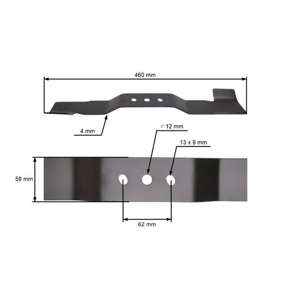 Žací nůž 46 cm (18") se sběrem pro Čínské motorové sekačky a sekačky z hobbymarketů Hortmasz HKS Mastercut Nac Lider Hortus Victus