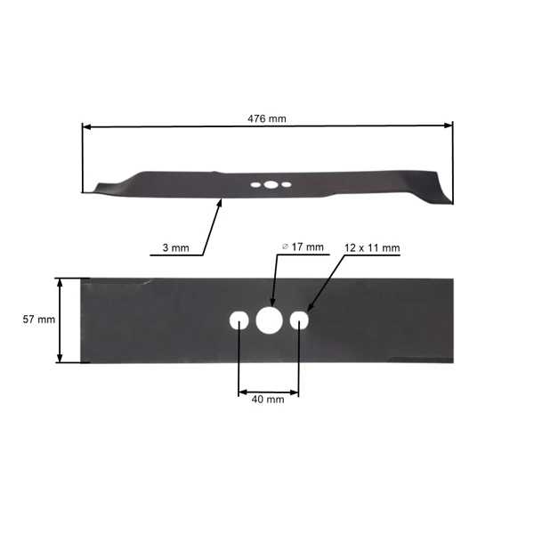 Žací nůž 47,6 cm (18") pro motorové sekačky Husqvarna (OEM 505524101)