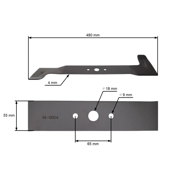 Žací nůž 48 cm (19") se sběrem pro motorové sekačky Castel Garden McCulloch (OEM 81004366/0 81004370/0 81004395/0 81004395/1)