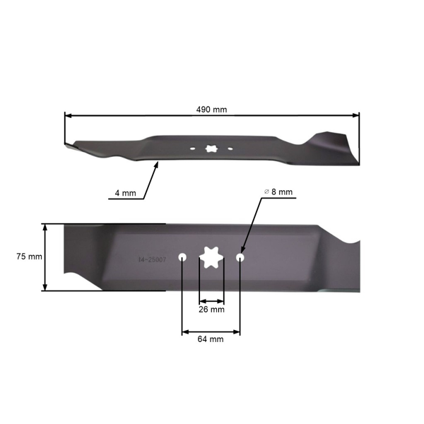 Žací nůž 49 cm (19") se sběrem pro zahradní traktory MTD (OEM 742-0610 942-0610)