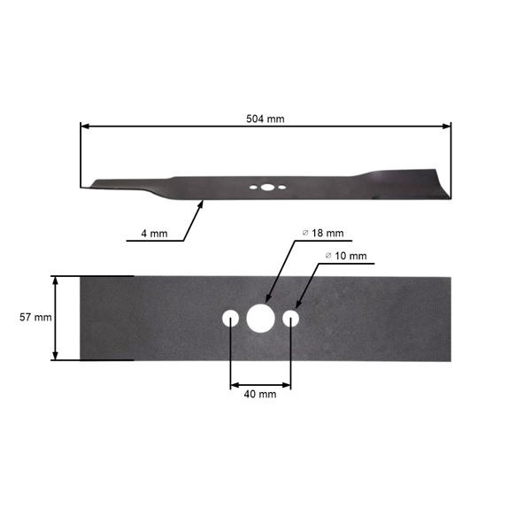 Žací nůž 50,4 cm (20") se sběrem pro motorové sekačky Mesko (OEM SPK50 SPK50-3.00.05)