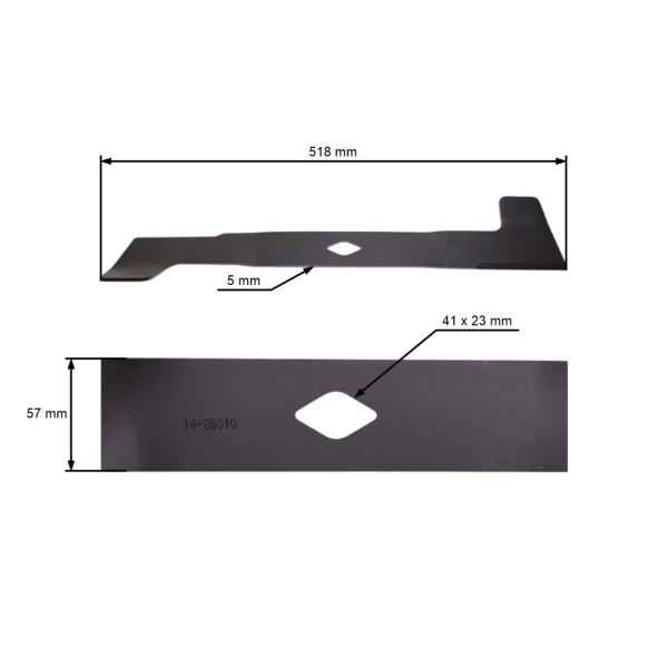 Žací nůž 51,8 cm (20") pro zahradní traktory Murray (OEM 690499 690499MA 690499E701MA 95096 94209)