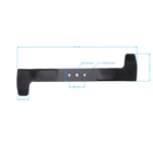 Žací nůž 51 cm (20") pro motorové sekačky Oleo-Mac Oleomac Efco TK GV53 GV53TBX G53 GV53TK (OEM 66070440R)