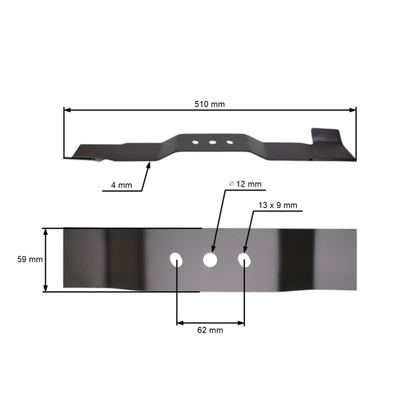 Žací nůž 51 cm (20") se sběrem pro Čínské motorové sekačky a sekačky z hobbymarketů Hortmasz HKS Nac Castorama Hecht Makita Dolmar Castorama (OEM 671001554)