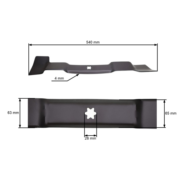 Žací nůž 54 cm (21") pro zahradní traktory MTD Cub Cadet Troy Bilt Wolf Garten (OEM 742-05254)