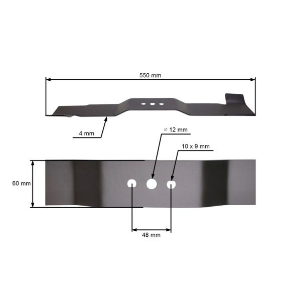 Žací nůž 55 cm (22") se sběrem pro Čínské motorové sekačky a sekačky z hobbymarketů Hortmasz HKS Mastercut Nac Lider Hortus Victus (OEM JL56Z-C3-04)