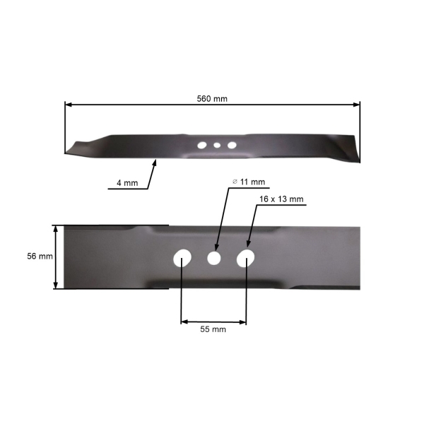 Žací nůž 56 cm (22") pro motorové sekačky NAC LS56-196-JR LS56-196-JR2 LS1135-56196-JR NAX5000S (OEM LS56-196-JR-078RL)