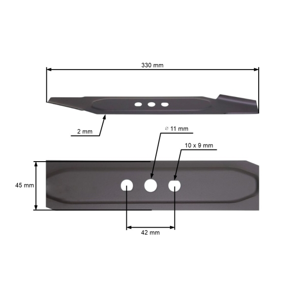 Žací nůž pro akumulátorové sekačky OBI Lux 33 cm
