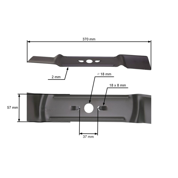 Žací nůž pro akumulátorové sekačky Stihl RMA339 37 cm (63207020140)